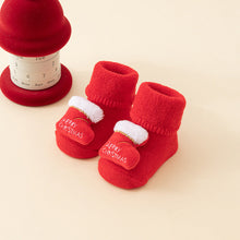 Load image into Gallery viewer, Baby Socks Christmas Newborn For Baby Boys/Girls Christmas Floor Socks Anti-Slip Baby Step Socks For Baby Kids
