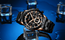 Load image into Gallery viewer, Men's Sports  Waterproof Stainless Steel Watch With Chronometers And Special Date Display Unique Design Perfect Gift
