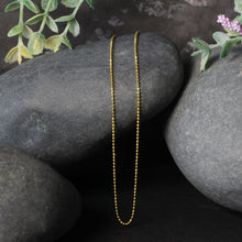Load image into Gallery viewer, 14k Yellow Gold Diamond-Cut Bead Chain 1.0mm
