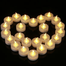 Load image into Gallery viewer, 12Pcs New Battery Operated LED Tea Lights Candles  Realistic and Bright Flickering Bulb Battery Operated Flameless LED Tea Light for Seasonal and Festival Celebration Home Decoration Flameless  birthday Decorations Party Supplies

