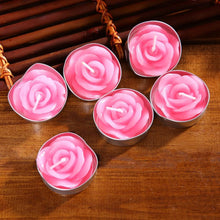 Load image into Gallery viewer, 12PCS/set Blinking Aromatherapy Smokeless Valentine's Day Delicate Boxed Rose Romantic Marriage Proposal Candles Rose Tea light Candles Handmade Delicate Rose Flower Candles For Valentine Day Party Wedding Spa Home Decoration Gifts Decoration

