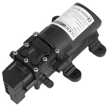 Load image into Gallery viewer, 12V Water Pump with 2 Hose Clamps 123PSI Self Priming Sprayer Pump
