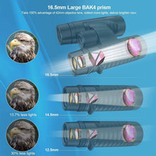 Load image into Gallery viewer, 12x42 HD Binoculars for Adults with Universal Phone Adapter
