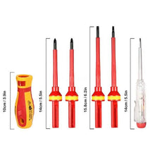 Load image into Gallery viewer, 13-Piece: 1000V Changeable Insulated Screwdrivers Set
