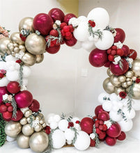 Load image into Gallery viewer, 130pcs Ruby Red Burgundy Balloons Blush Balloons Gold Balloons For Wedding Birthday Decoration Party Wedding Decoration
