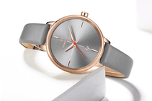 Load image into Gallery viewer, Women's Luxury Watch With  Leather Belts Shiny Steel Case  Scratch Resistant Glass Unique Design Perfect Gift
