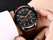Load image into Gallery viewer, Men's  Waterproof Watch With Chronometers Day View Sport Analog Watches Excellent Look Perfect Gift For Him
