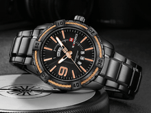 Load image into Gallery viewer, Men's  Luxury Stainless steal Waterproof Watch With Day And Date Display Unique Design Perfect Gift In Modern Metal Men  Wrist Watch Design
