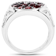 Load image into Gallery viewer, 2.34 Carat Genuine Garnet .925 Sterling Silver Ring
