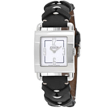 Load image into Gallery viewer, Coach Women's Black Leather Silver Quartz
