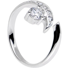 Load image into Gallery viewer, Sterling Silver 925 Cubic Zirconia Solitaire Toe Ring
