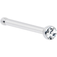 Load image into Gallery viewer, 20G Stainless Steel Crystalline Gem Micro Nose Bone
