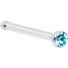 Load image into Gallery viewer, 20G Stainless Steel Aqua Gem Micro Nose Bone
