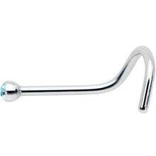 Load image into Gallery viewer, Aqua Gem MICRO Nose Ring Twister
