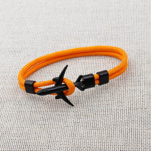 Load image into Gallery viewer, Modern Fashion Airplane Anchor Bracelets Men Charm Rope Chain Paracord Bracelet Women Male Air Force Style Wrap Metal Sport Hook Gift
