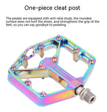 Load image into Gallery viewer, Bicycle Pedal Non-Slip  Bike Pedals Aluminum Alloy Flat Platform Applicable Waterproof Cycling Accessories Bike Pedals Road Bicycle Pedals Cleats Set Clipless Pedals Compatible With Road Bikes

