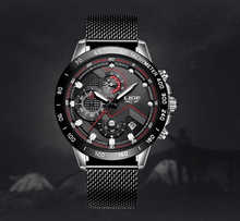 Load image into Gallery viewer, Men's Sports Waterproof Watch With  Stainless Steel Bracelet Unique Design Perfect Gift For Your Man
