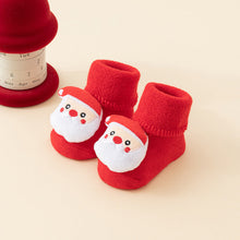 Load image into Gallery viewer, Baby Socks Christmas Newborn For Baby Boys/Girls Christmas Floor Socks Anti-Slip Baby Step Socks For Baby Kids
