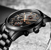 Load image into Gallery viewer, Men's Waterproof  Watch With Chronometers And Date Display Unique Design Perfect Gift
