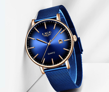 Load image into Gallery viewer, Men's Elegant  Watch With Stainless Steel Straps And Special Date Display Excellent Look Unique Design Perfect Gift

