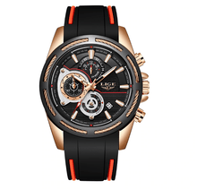 Load image into Gallery viewer, Men's Waterproof Modern Watch With Rubber Straps Multifunction Watches Unique Design Perfect Gift
