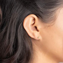 Load image into Gallery viewer, 14k Gold Ball Stud Earrings, High Polish Finish Ball Studs
