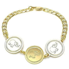 Load image into Gallery viewer, 14k Gold Filled High Polish Finsh Cuban Curb Coin Bracelet
