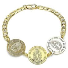 Load image into Gallery viewer, 14k Gold Filled High Polish Finsh Cuban Curb Coin Bracelet
