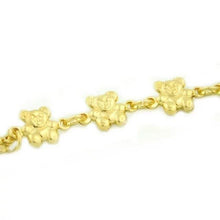 Load image into Gallery viewer, 14k Gold Teddy Bracelet 7.5 "
