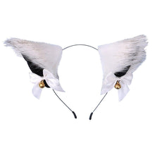 Load image into Gallery viewer, 15 Colors Beautiful Masquerade Halloween Cat Ears Cosplay Cat Ear Party Costume Bow Tie Bell Headwear Headband Gorgeous Hair Accessories For Women
