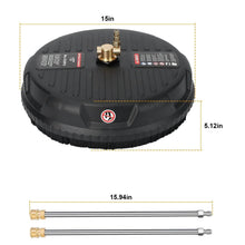 Load image into Gallery viewer, 15" High Pressure Flat Surface Cleaner
