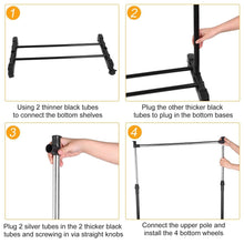 Load image into Gallery viewer, 15 kg./33 lbs. Height Adjustable Garment Racks
