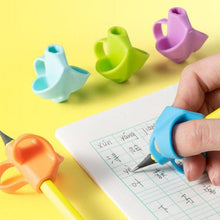 Load image into Gallery viewer, 15 Pcs School Students Writing Pencil Pen Holder Children Kids Learning Practice Silicone Pen Aid Grip Posture Correction Device Ergonomic Grip Aid Writing Tool Posture Correction
