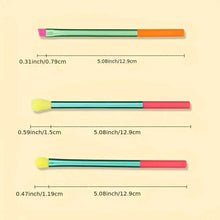Load image into Gallery viewer, 15-Pieces: Rainbow Color High Quality Makeup Brush Set
