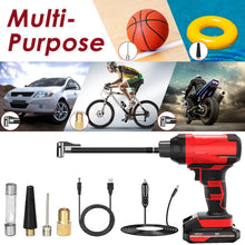 Load image into Gallery viewer, 150 PSI 12V Portable Cordless Tire Pump 6000mAh Rechargeable with LED Light
