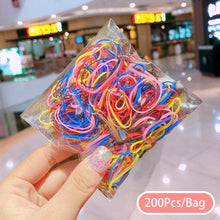Load image into Gallery viewer, 1500Pcs/Bag Girls Colorful Small Disposable Rubber Bands Children Elastic Hair Bands Ponytail Holder Scrunchie Ponytail Holder Accessories for Women Girls
