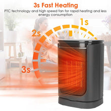 Load image into Gallery viewer, 1500W Electric Space Heater Ceramic Heater Fan with 3 Modes Remote Control Digital Display
