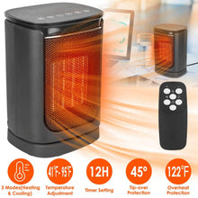 Load image into Gallery viewer, 1500W Electric Space Heater Ceramic Heater Fan with 3 Modes Remote Control Digital Display
