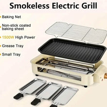 Load image into Gallery viewer, 1500W Smokeless Electric Indoor Grill with Removable Non-Stick Plate
