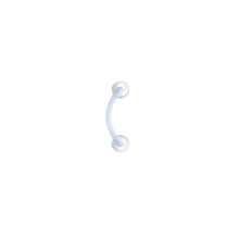 Load image into Gallery viewer, Bioplast Cool Clear Eyebrow Ring
