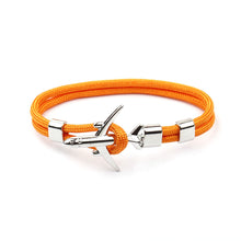 Load image into Gallery viewer, Modern Fashion Airplane Anchor Bracelets Men Charm Rope Chain Paracord Bracelet Women Male Air Force Style Wrap Metal Sport Hook Gift

