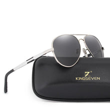 Load image into Gallery viewer, Aviation Luxury Aluminum Magnesium Gold Fashion Polarized Lens Sunglasses Men/Women Driving Mirror Sunglasses  Military Style
