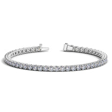 Load image into Gallery viewer, Lab Grown Round Diamond Tennis Bracelet in 14k White Gold (6 cctw F/G  VS2/SI1)
