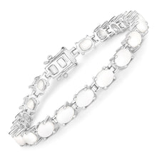 Load image into Gallery viewer, 10.26 Carat Genuine Opal .925 Sterling Silver Bracelet
