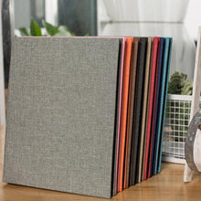 Load image into Gallery viewer, 16-inch 20 Pages Self Adhesive Photo Album DIY Scrapbook Rustic Linen Cloth Cover Personalize Album for Wedding Memory Album  Home Decor House Decoration DIY Memorable Gifts For Loved Ones
