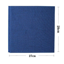 Load image into Gallery viewer, 16-inch 20 Pages Self Adhesive Photo Album DIY Scrapbook Rustic Linen Cloth Cover Personalize Album for Wedding Memory Album  Home Decor House Decoration DIY Memorable Gifts For Loved Ones

