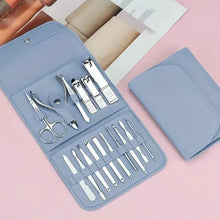 Load image into Gallery viewer, 16-Pieces: Nail Clippers Manicure Tool Set with Portable Travel Case

