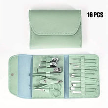 Load image into Gallery viewer, 16-Pieces: Nail Clippers Manicure Tool Set with Portable Travel Case
