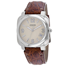 Load image into Gallery viewer, Coach Men's Brown Leather Silver Quartz
