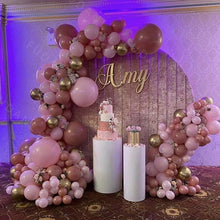 Load image into Gallery viewer, 167Pcs Retro Pink Balloons Arch Kit Gold Latex Balloons For Wedding Anniversary Birthday Party Decoration Girl Birthday Party Decoration
